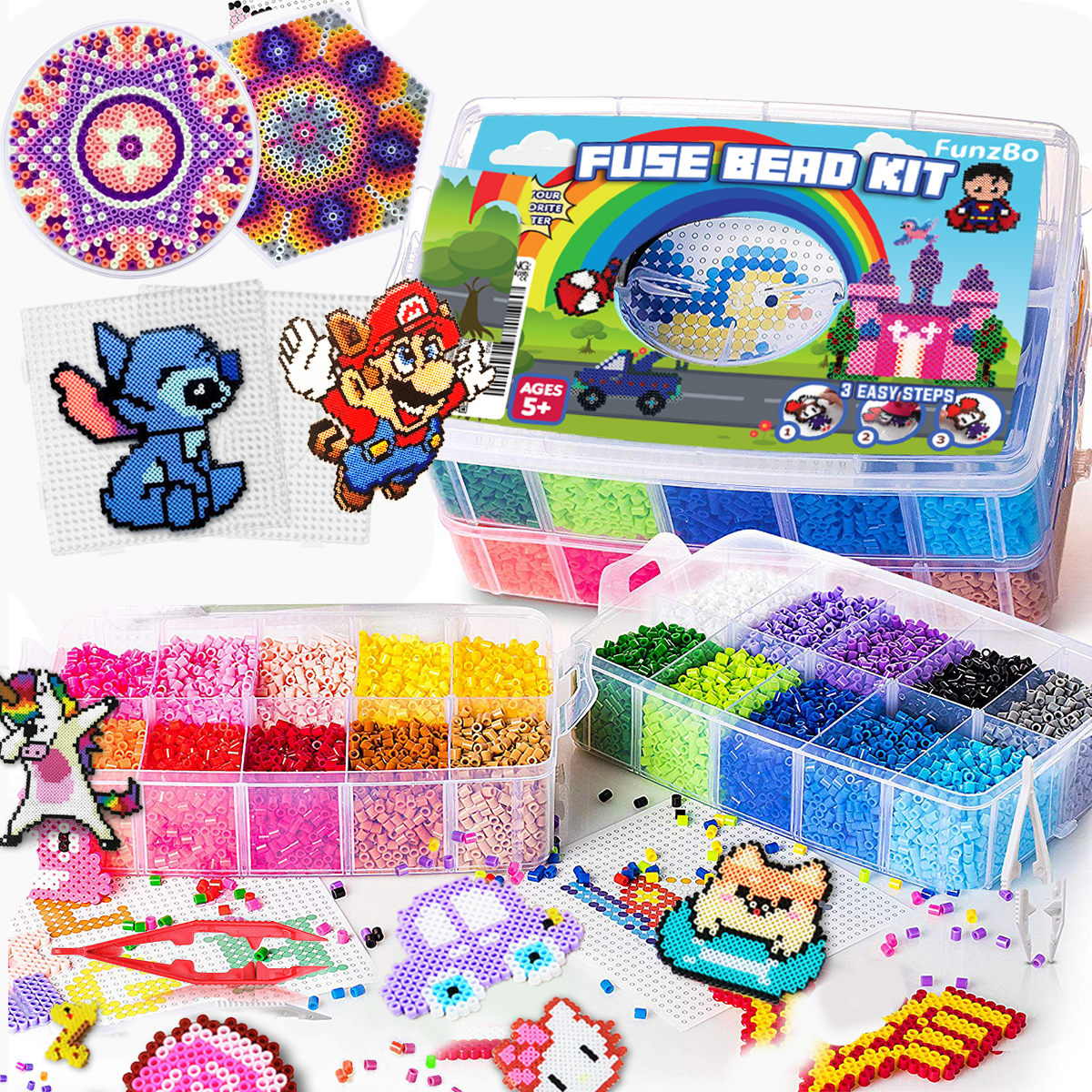 FUNZBO Arts and Crafts Supplies for Kids - Kids Craft