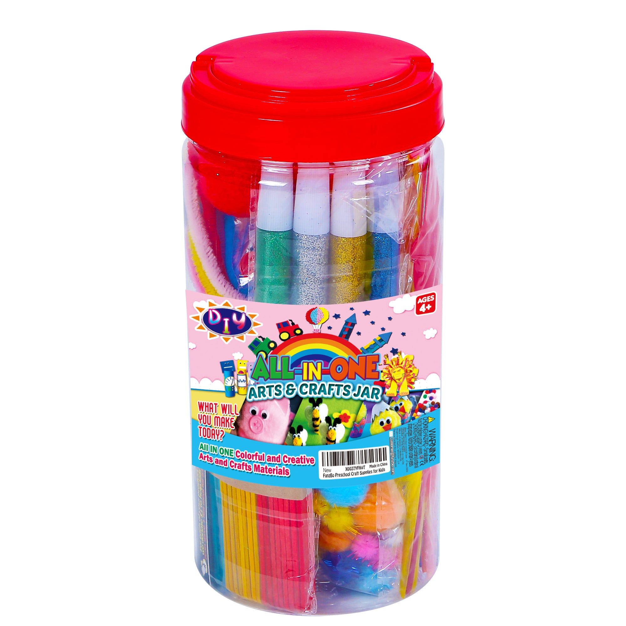  FUNZBO Arts and Crafts Supplies for Kids - 4000+pcs Arts and  Crafts Materials for Kids Age 4 5 6 7 8-12 Gifts for Girls and Boys Crafts  for Girls Ages 8-12 Arts Activities : Toys & Games