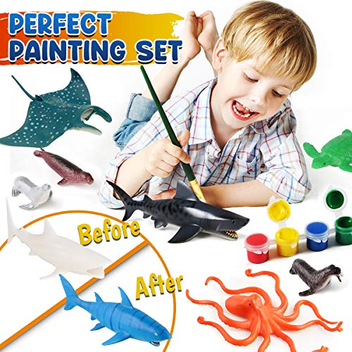 FUNZBO Kids Crafts and Arts Set Painting Kit - Animal Toys Art and