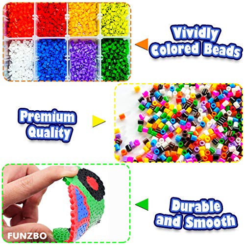 Beadspack Fuse Beads Kit For Kids With 4200 Beads 5Mm - 1 Pegboard